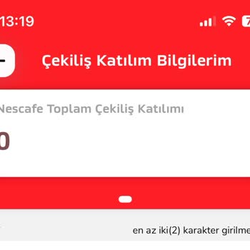 Nescafe Çekiliş Haklarının Görünmemesi