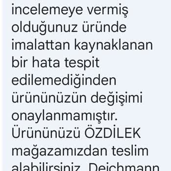 Deichmann Ayakkabı Müşteri Hizmetleri Şikayeti