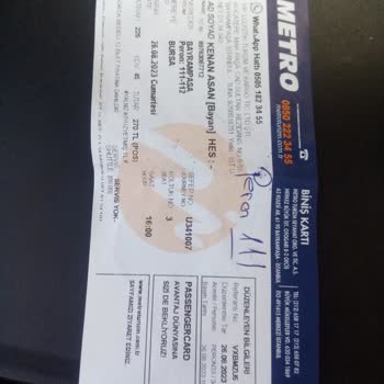 Metro Turizm İstem Dışı Koltuk Numaramın Değişmesi