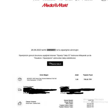 Media Markt Aynı Gün Teslimat Saçmalığı Ve Siparişin Durumunu Görememe