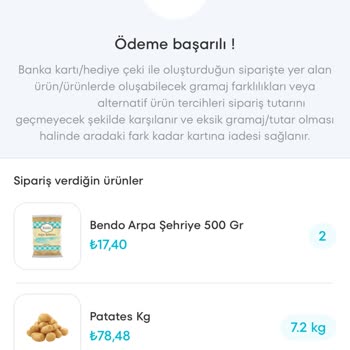 A101 Ürünün Olduğu Halde İptal Edilmesi