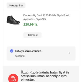 Hepsiburada Satın Aldığım Ürünü Hatalı Fiyat Diyerek Yollamadı