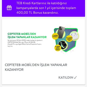 TEB Mobil Uygulama Ve Bonus Kart Mağdurluğu