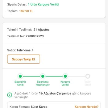 Trendyol Kullanıcısının Arkasında Durmuyor