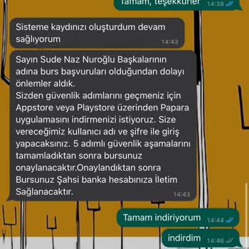 Selçuk vakfı BURS-YARDIM adıyla P*****a'da sahte yanıltıcı işlemler