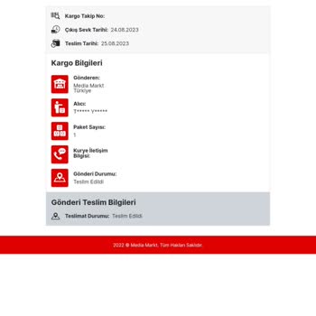 Media Markt Ürün Teslim Edilmedi