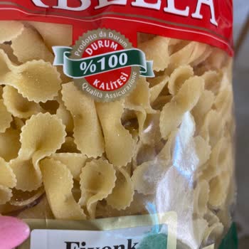 Arbella Makarna Arbella Kapalı Makarna Paketinde Kelebek Var