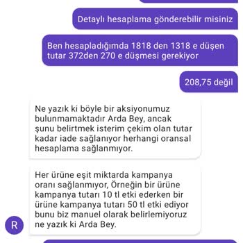 Getir Eksik Sipariş Sonrası Eksik İade