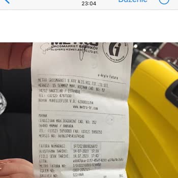 Mamak Metro Market Stonebag Valiz Mağduriyeti
