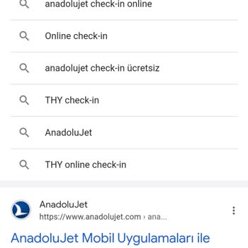 Anadolu Jet Check-in İşlemi Hakkında
