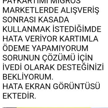 Migros MoneyPay Kart Sorunu Ve Müşteri Hizmetleri İlgisizliği