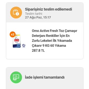 istegelsin Teslim Edilmeyen Ürün