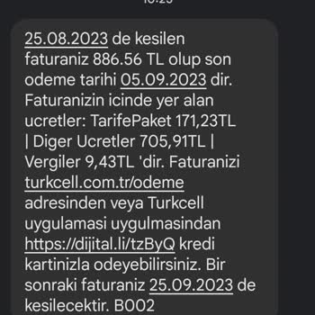 Turkcell Faturasını Ödemiyorum Gereği Yapılsın Lütfen