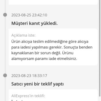 Aliexpress İn Siparişimi İade Almaması