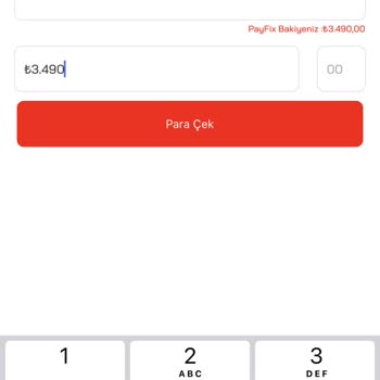 PayFix Para Çekme Hatası