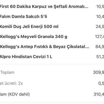 Yemeksepeti Yanlış Ürün Gönderimi