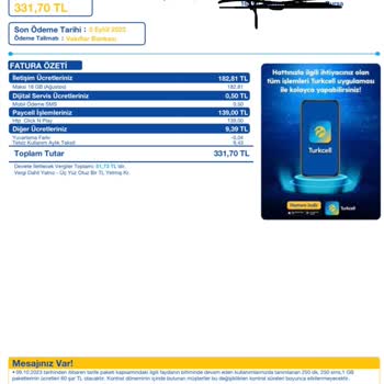 Bir Turkcell Mağduriyeti Daha
