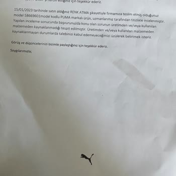 Puma Eşofman Renk Atması