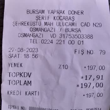 Bursam Yaprak Döner İskender Tekrar Öldü. Tadı Çok Kötü