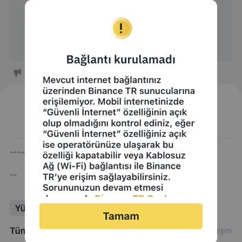 Binance TR Ye Giriş Yapamama