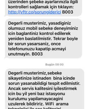 Vodafone Hattımda İnternet Çekmiyor