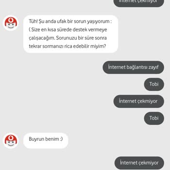 Vodafone Hattımda İnternet Çekmiyor