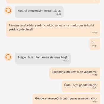 Trendyol Yemek Kuryesi Siparişimi Müşteri Talebi Diyerek İptal Etti
