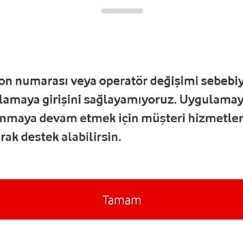 Vodafone Her Şey Yanımda Vodafone FreeZone Ve Vodafone Pay'e Üye Olamama Problemi