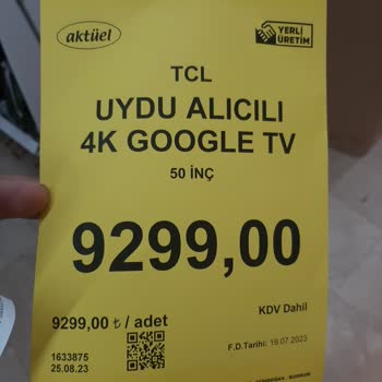 BİM Etiket, Kasa Fiyat Farkı 700 TL