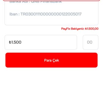 PayFix Para Çekimi Kapalı