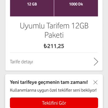 Vodafone Kaynaklı Hatalı Tarife Değişikliği ve Çözüme Kavuşturulmamam