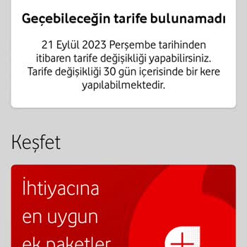 Vodafone Kaynaklı Hatalı Tarife Değişikliği ve Çözüme Kavuşturulmamam