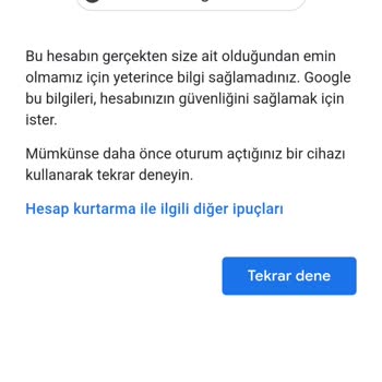 Google Hesabı Kısıtlama