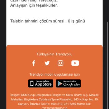 Trendyol Express Kargonun 11 Gündür Gelmemesi