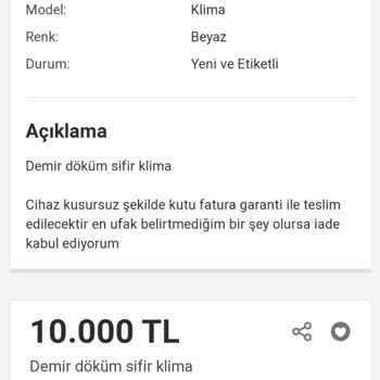 Letgo Klima Aldım Parasını Ödedim Gelmedi