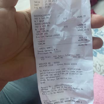 Efesus Outlet In Street Etiket Değiştirmeme Sorunu