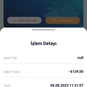 Vizyon Elektronik Para Habersiz İşlem 139 TL