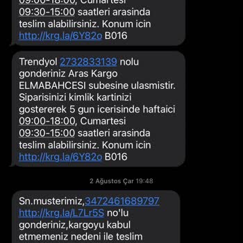 Aras Kargo Ve Trendyol Kayıp Kargo