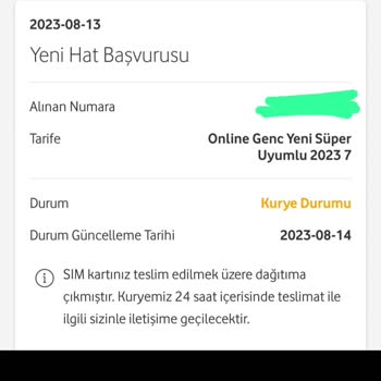 Vodafone Hat Aktivasyon Sorunu