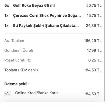 Yemeksepeti Market Eksik Sipariş Yanlış Teslimat