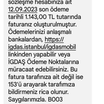 Kullanmadığım Doğal Gaza İGDAŞ Tarafından Fatura Çıkarılması.