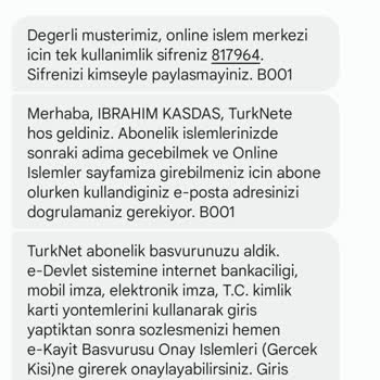 TurkNet Abonelik Süreci Yılan Hikayesi!