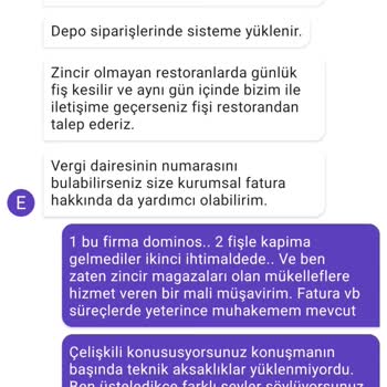 Domino's Pizza Faturasız\fişsiz Sipariş Teslimi