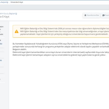E-Devlet (Turkiye.gov.tr) E Kayıt Hata Veriyor