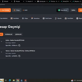 Betorspin Sitesinin Çekim Problemleri