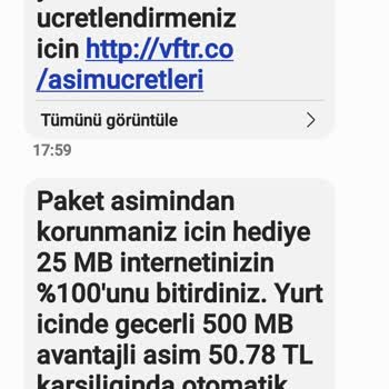 Vodafone Aşım Ücreti Saçmalığı
