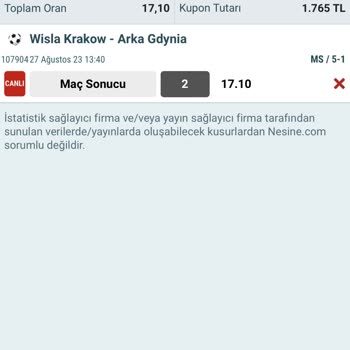 Nesine.com Hesabımdaki Tüm Parayı Oynadı