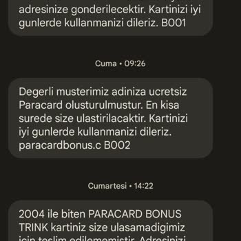 Garanti BBVA Kart Teslim Edilmedi