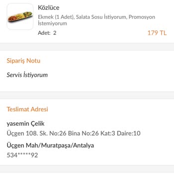 Trendyol Yemek Adreste Olunduğu Halde Adreste Bulunamadı Denilip Kapıya Gelinmemesi