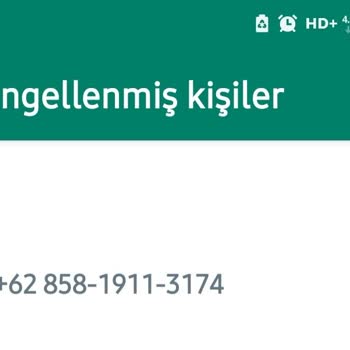 WhatsApp'tan Gelen Yabancı Numara